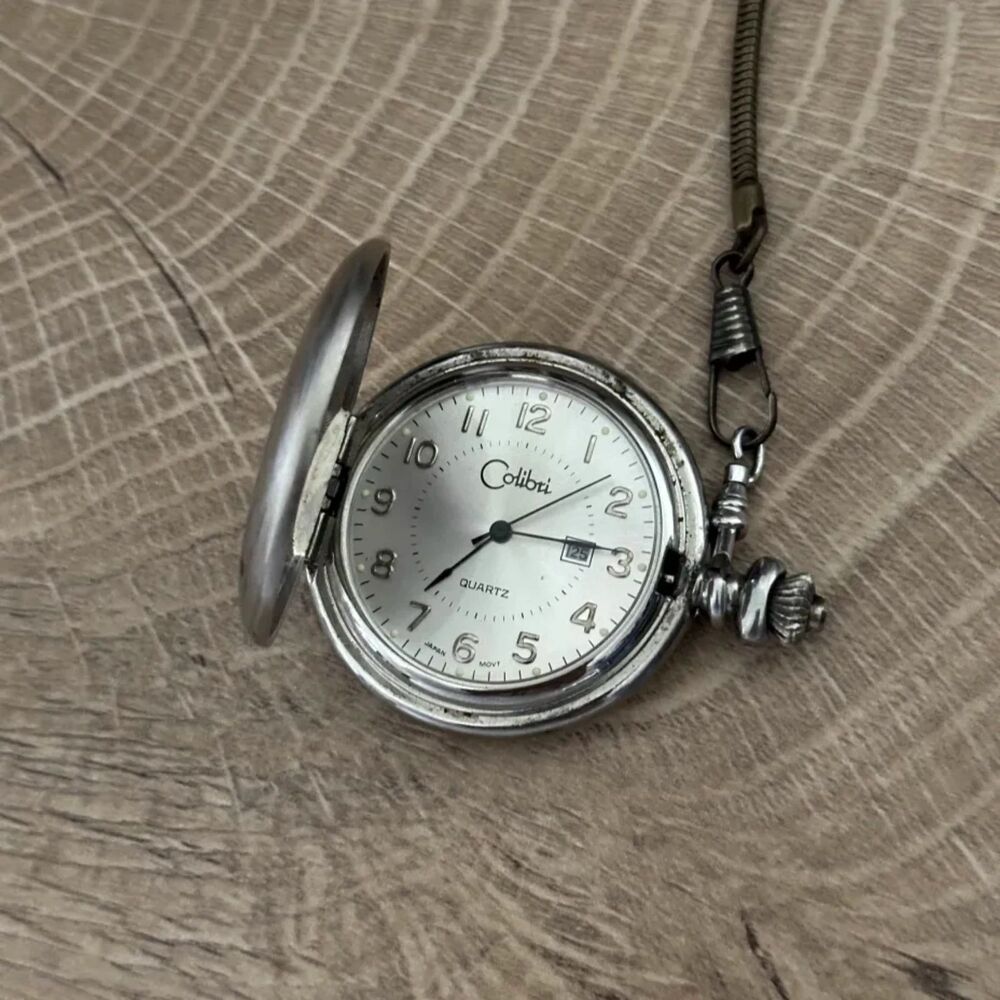 Vintage Colibri Pocket Watch With Wrangler Case